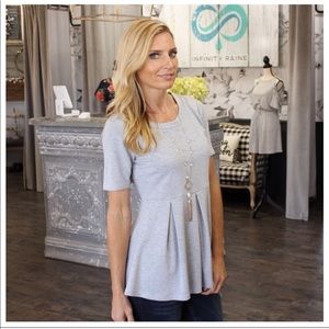 SOLD! Peplum Gray Tunic